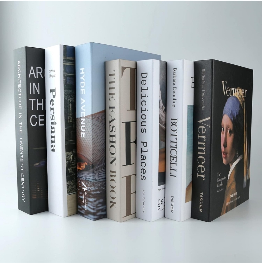 New 7 Pcs Decorative Books for Home